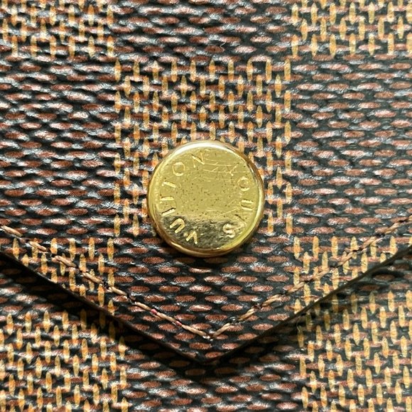 LV Victorine Wallet - Damier Ebene+Rouge Interior - Picture 6 of 6